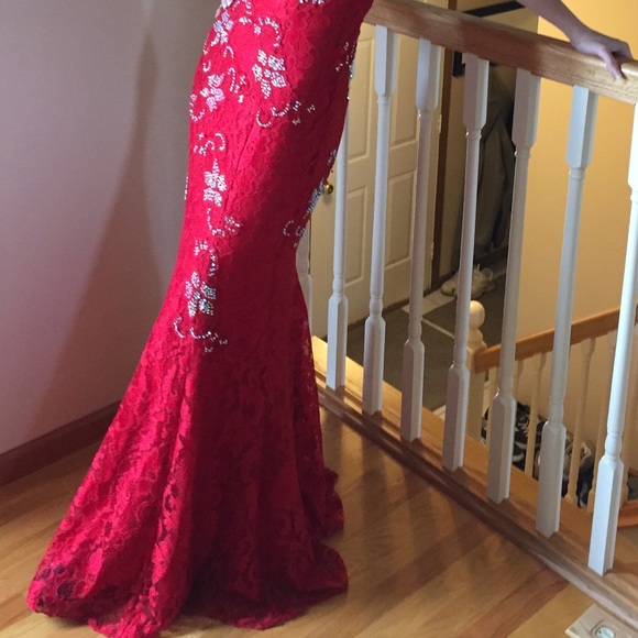 Red Jovani Prom Dress - Picture 3 of 8